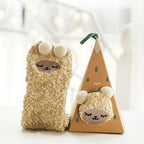 Christmas socks in gift box – plush house & cuddle socks – universal size