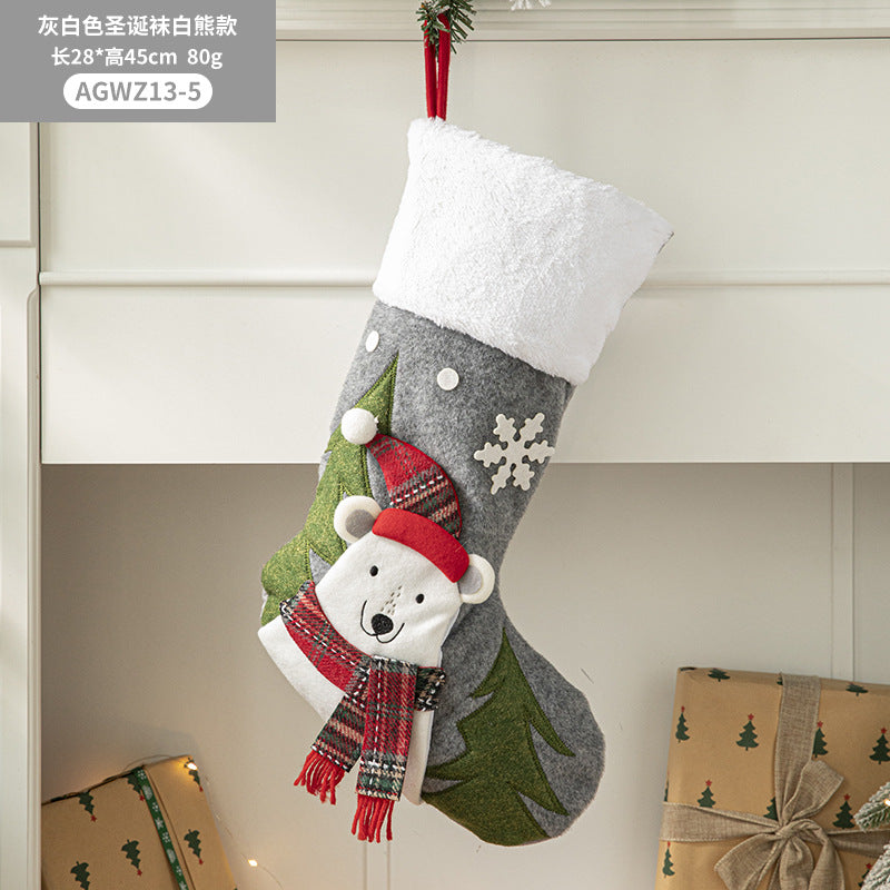 Christmas stocking tree ornament pendant