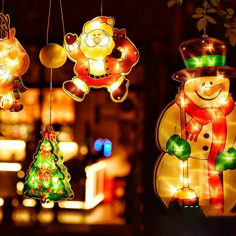 Christmas window lights for a cosy festive atmosphere