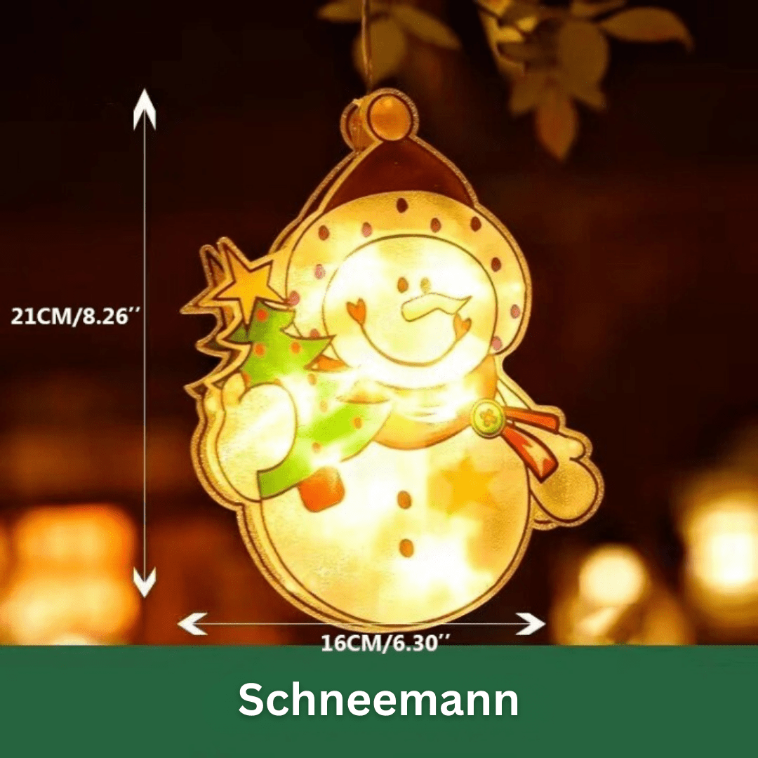 Christmas window lights for a cosy festive atmosphere