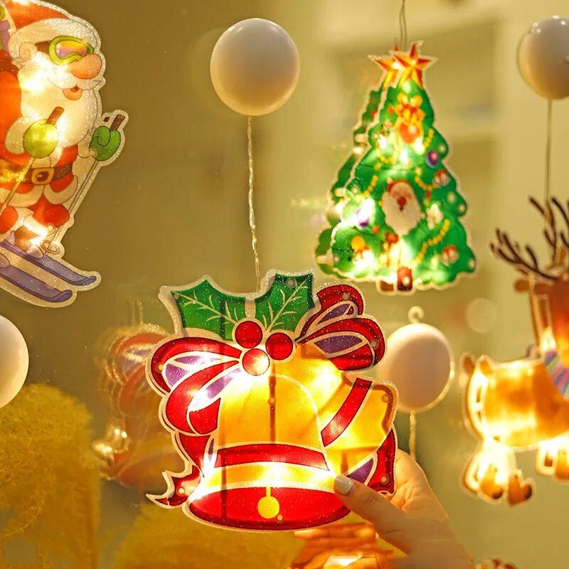 Christmas window lights for a cosy festive atmosphere
