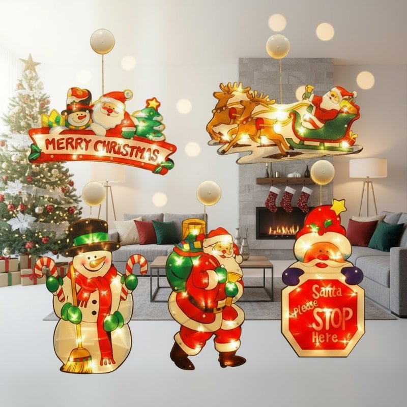 Christmas window lights for a cosy festive atmosphere