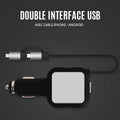 Ciaovie Multi Car Charger with Retractable Charging Cable