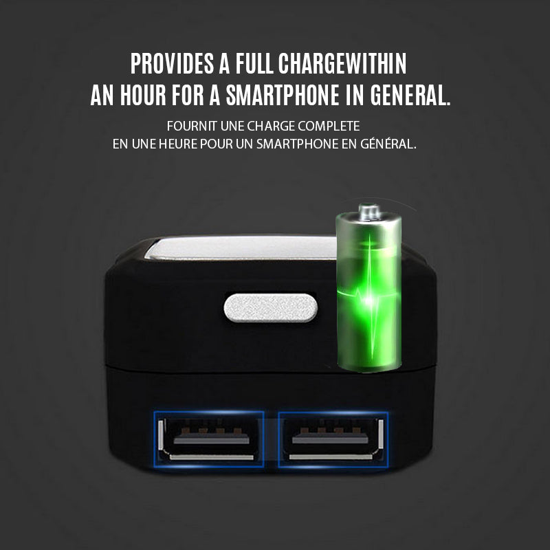 Ciaovie Multi Car Charger with Retractable Charging Cable