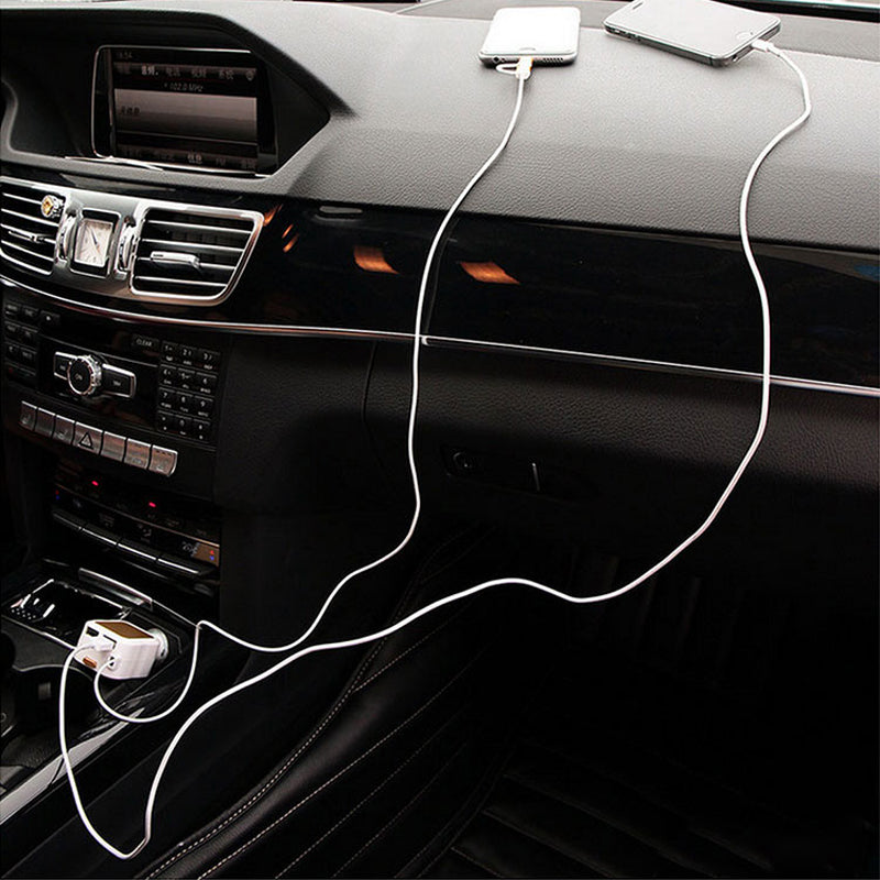 Ciaovie Multi Car Charger with Retractable Charging Cable