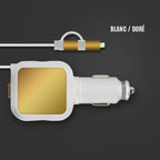 Ciaovie Multi Car Charger with Retractable Charging Cable