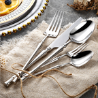 Classic Stainless Steel Cutlery Set with Elegant Handles