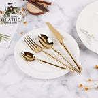 Classic Stainless Steel Cutlery Set with Elegant Handles