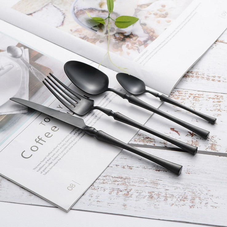 Classic Stainless Steel Cutlery Set with Elegant Handles