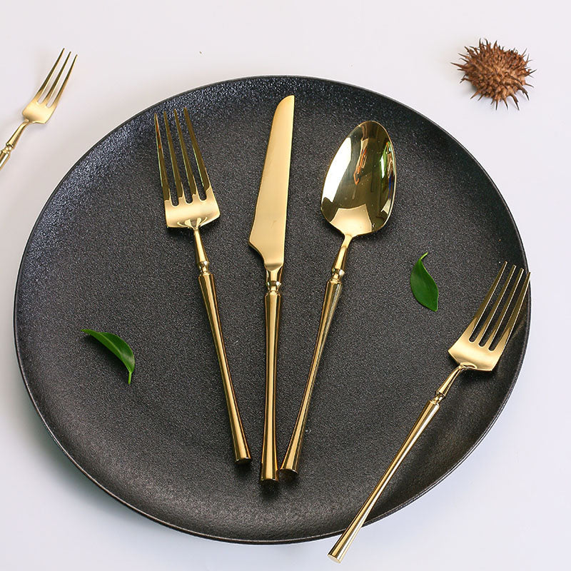 Classic Stainless Steel Cutlery Set with Elegant Handles
