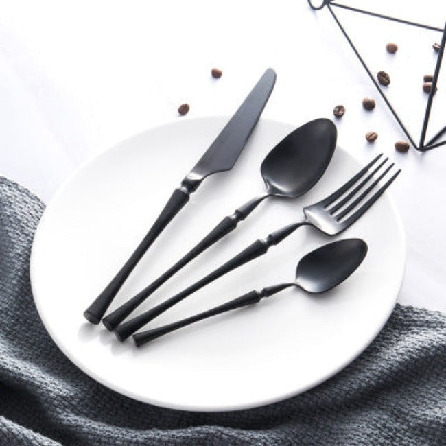 Classic Stainless Steel Cutlery Set with Elegant Handles