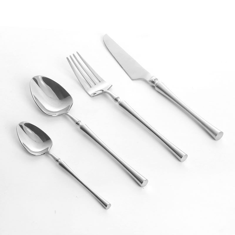 Classic Stainless Steel Cutlery Set with Elegant Handles