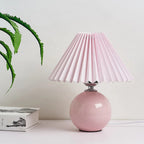 Classic Table Lamp with Foldable Lampshade for Warm Light