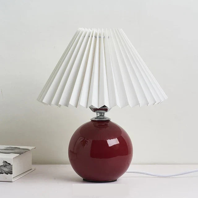 Classic Table Lamp with Foldable Lampshade for Warm Light