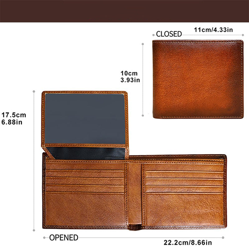 Classic Tri-Fold Leather Wallet