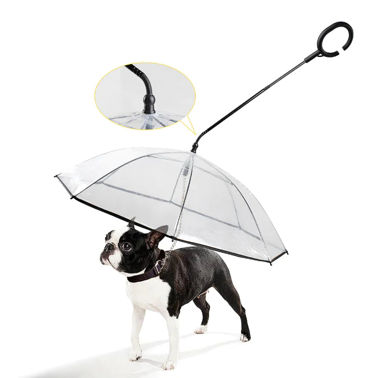 ClearPaws Transparent Dog Umbrella