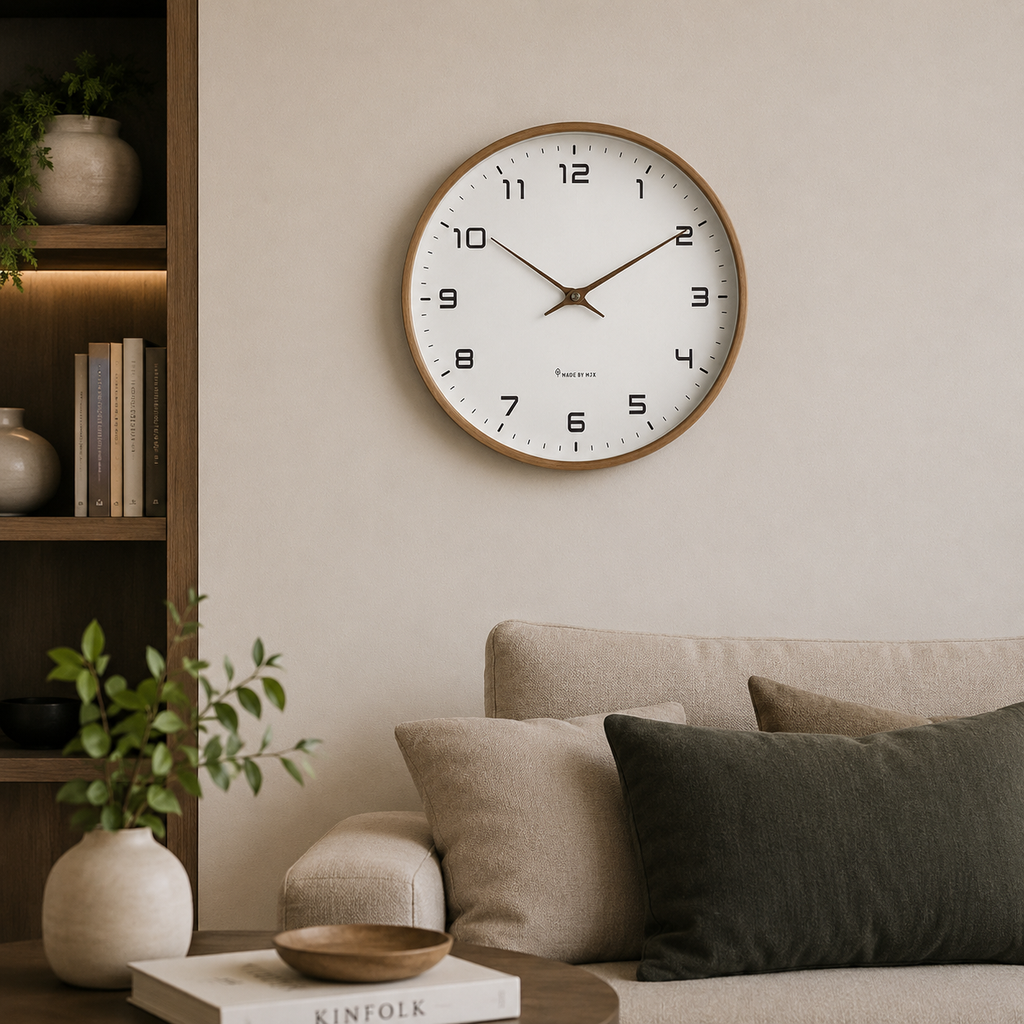 CLOCKVAULT – Scandinavian Wall Clock for Elegant Home Atmosphere
