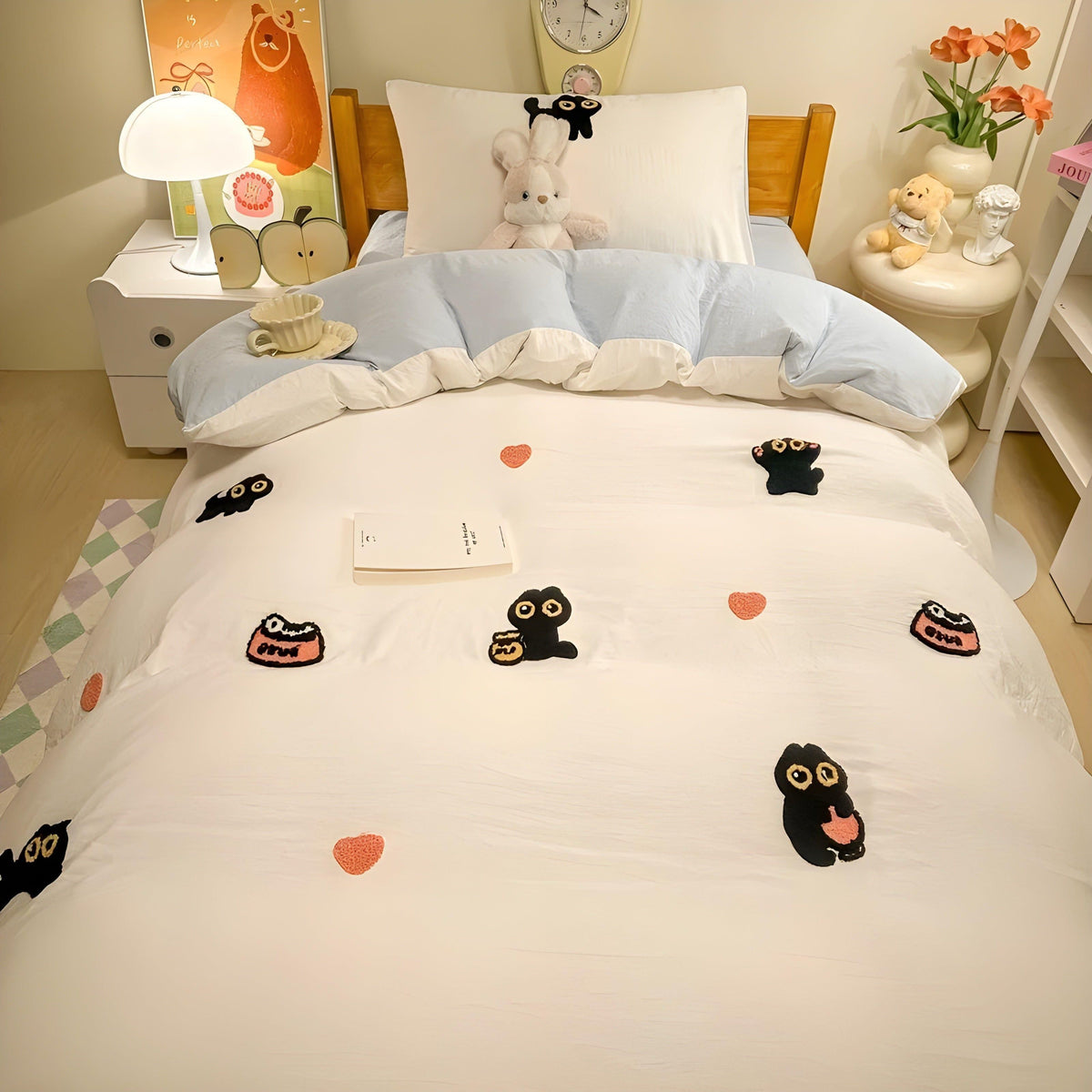 CloudComfort Bedding Set – Comfortable and Skin-Friendly Lucky Cat Bedding