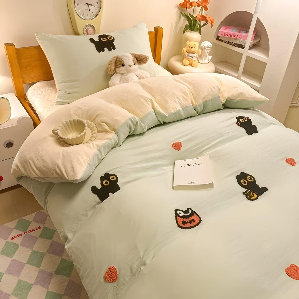 CloudComfort Bedding Set – Comfortable and Skin-Friendly Lucky Cat Bedding