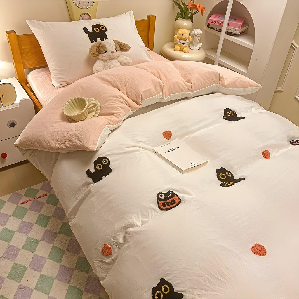 CloudComfort Bedding Set – Comfortable and Skin-Friendly Lucky Cat Bedding