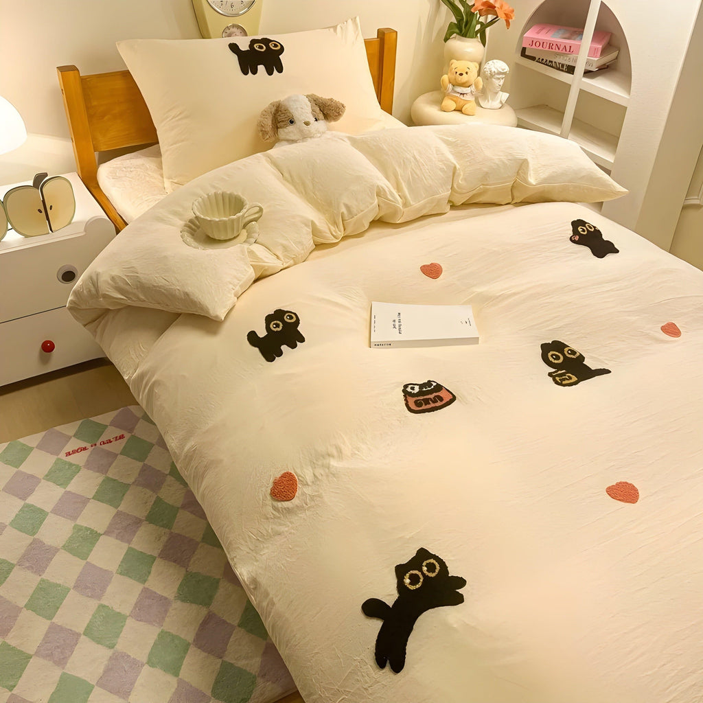 CloudComfort Bedding Set – Comfortable and Skin-Friendly Lucky Cat Bedding