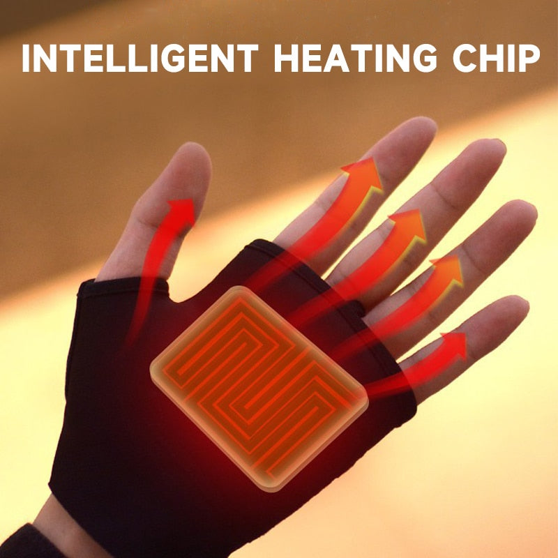 Cold-Resistance Heated Fingerless Gloves