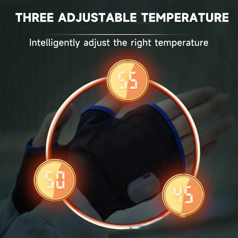 Cold-Resistance Heated Fingerless Gloves