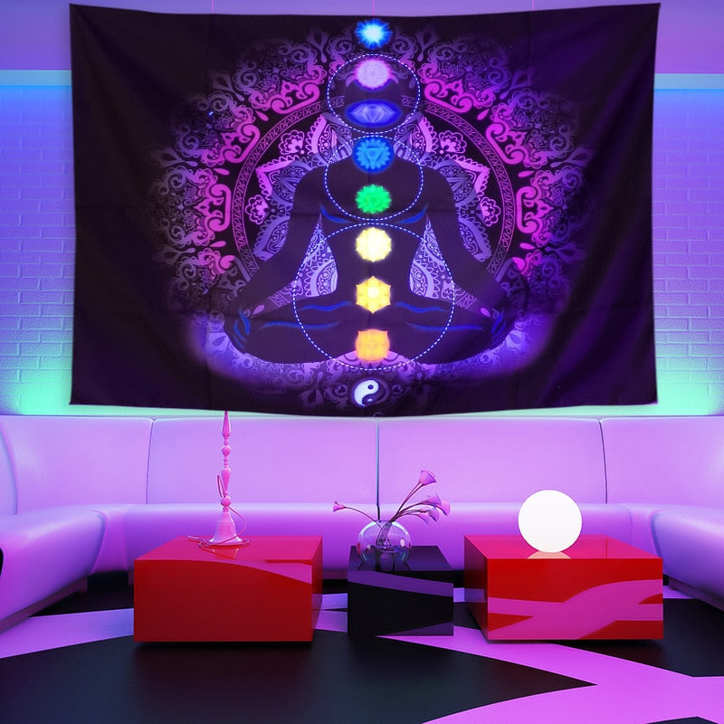 Colourful Glowing Luminous Tapestry