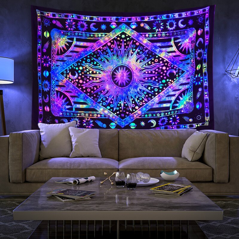Colourful Glowing Luminous Tapestry
