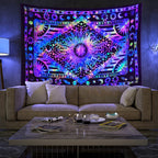 Colourful Glowing Luminous Tapestry