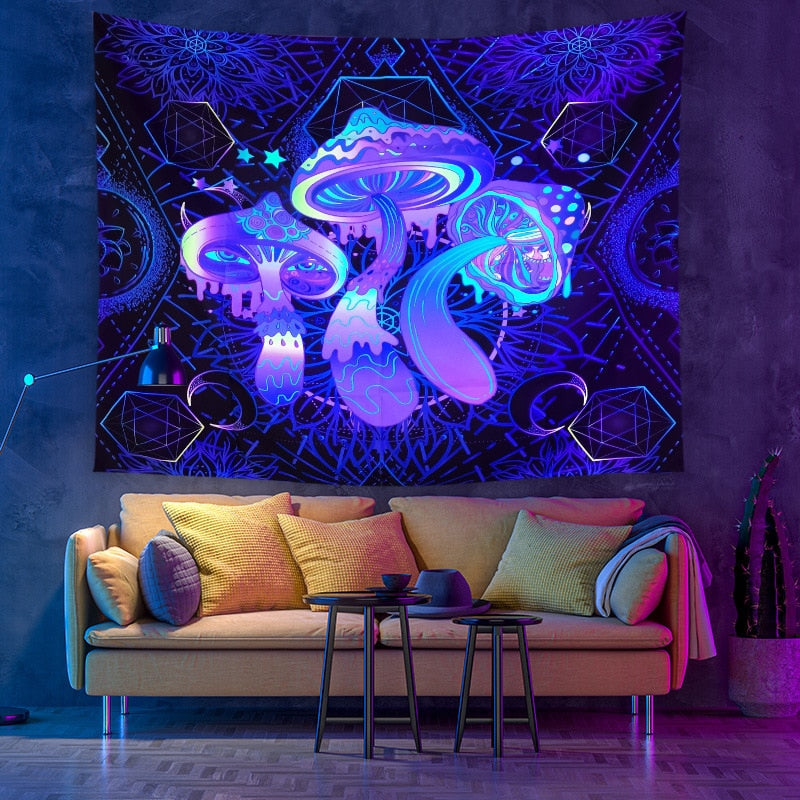 Colourful Glowing Luminous Tapestry