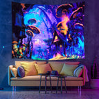 Colourful Glowing Luminous Tapestry