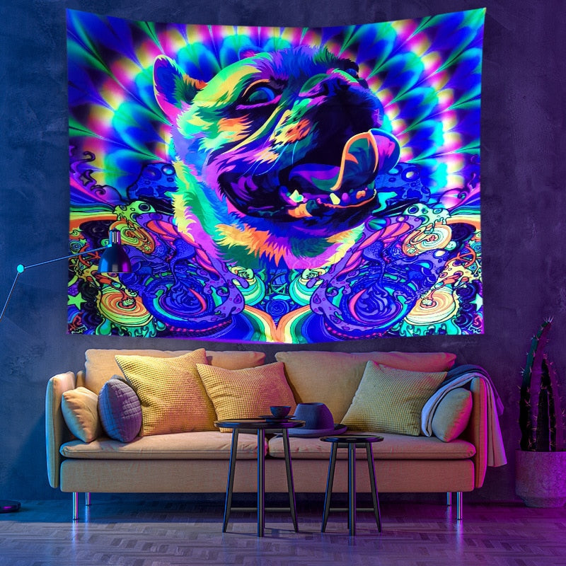 Colourful Glowing Luminous Tapestry