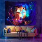 Colourful Glowing Luminous Tapestry
