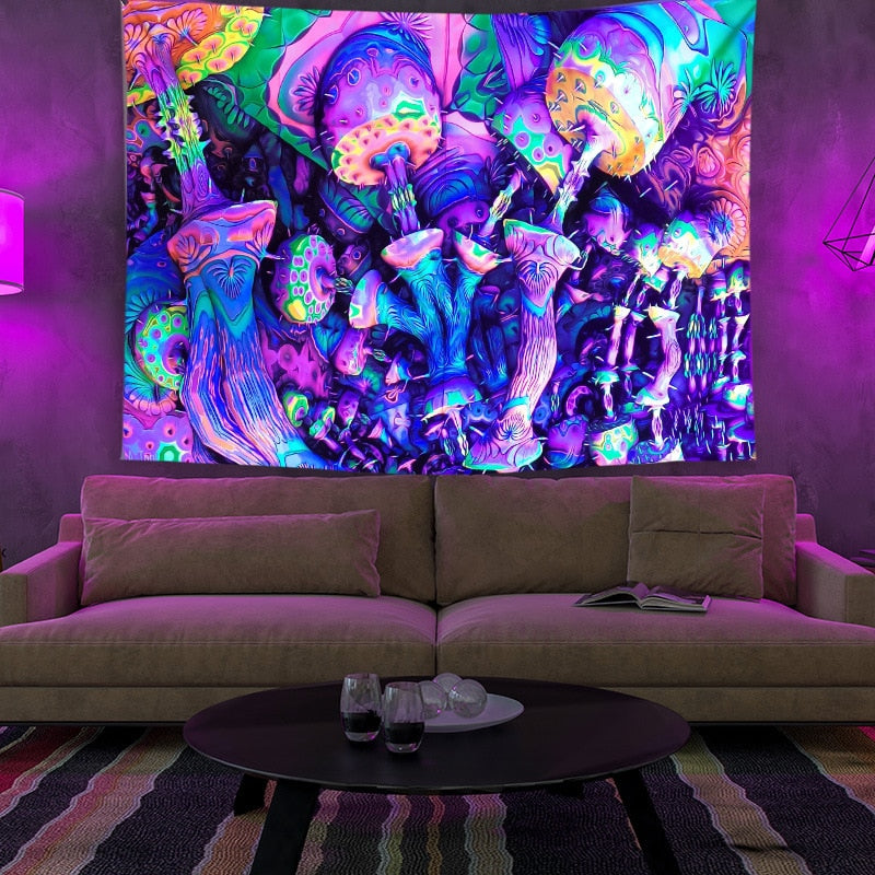 Colourful Glowing Luminous Tapestry