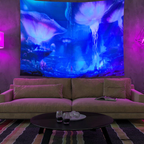 Colourful Glowing Luminous Tapestry