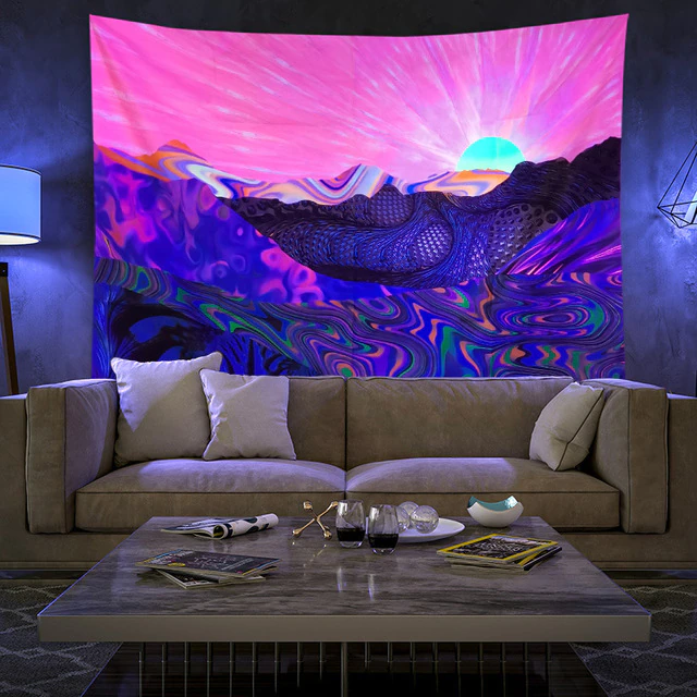 Colourful Glowing Luminous Tapestry