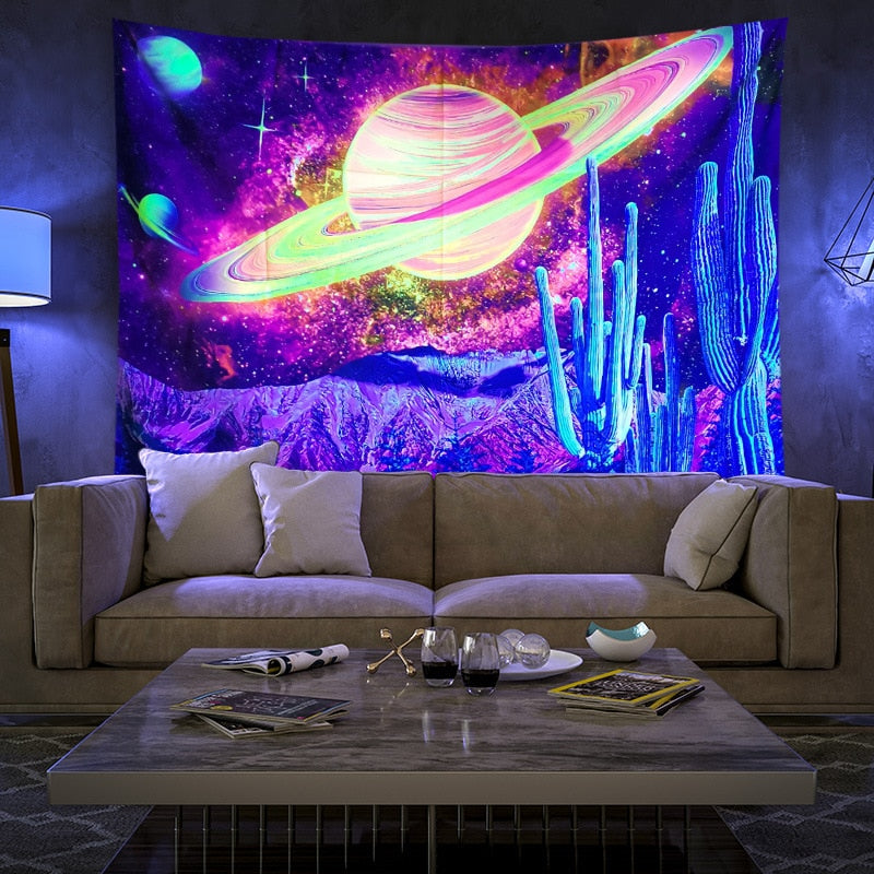 Colourful Glowing Luminous Tapestry