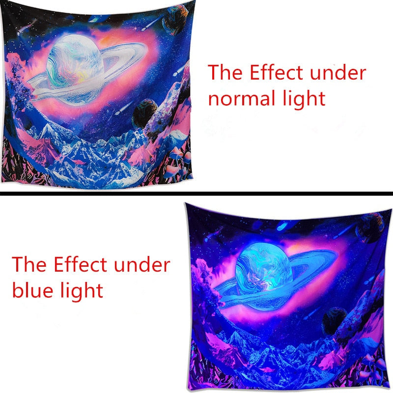 Colourful Glowing Luminous Tapestry