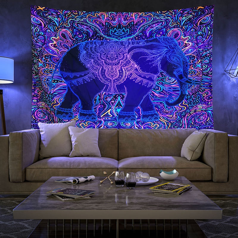 Colourful Glowing Luminous Tapestry