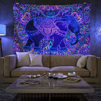 Colourful Glowing Luminous Tapestry