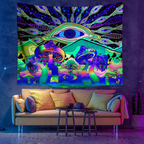 Colourful Glowing Luminous Tapestry