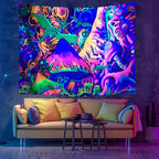 Colourful Glowing Luminous Tapestry