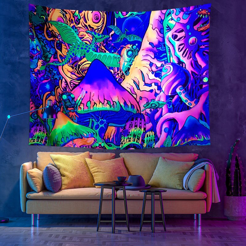 Colourful Glowing Luminous Tapestry