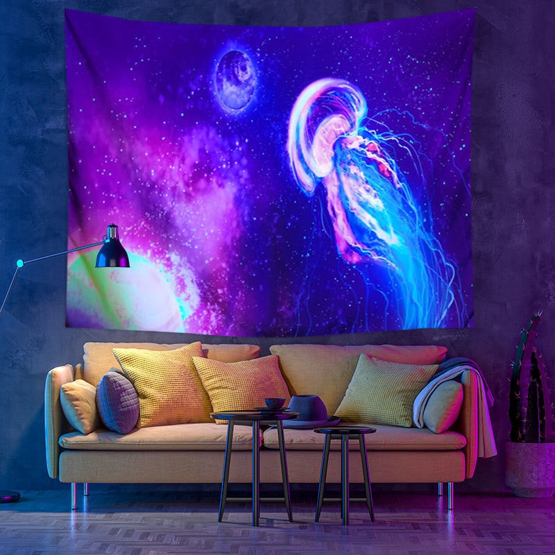 Colourful Glowing Luminous Tapestry