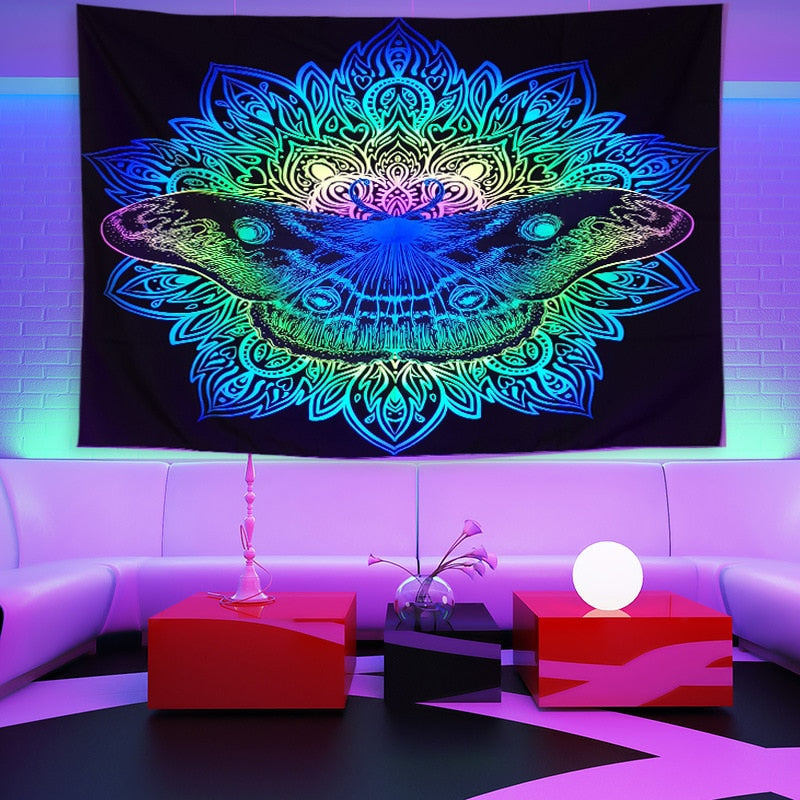 Colourful Glowing Luminous Tapestry
