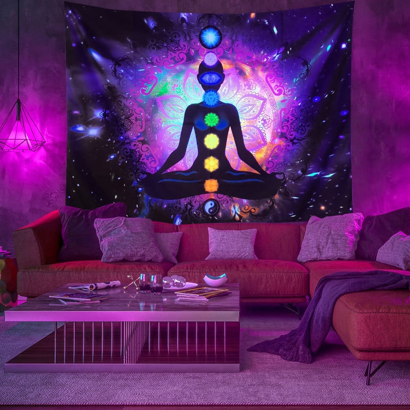 Colourful Glowing Luminous Tapestry