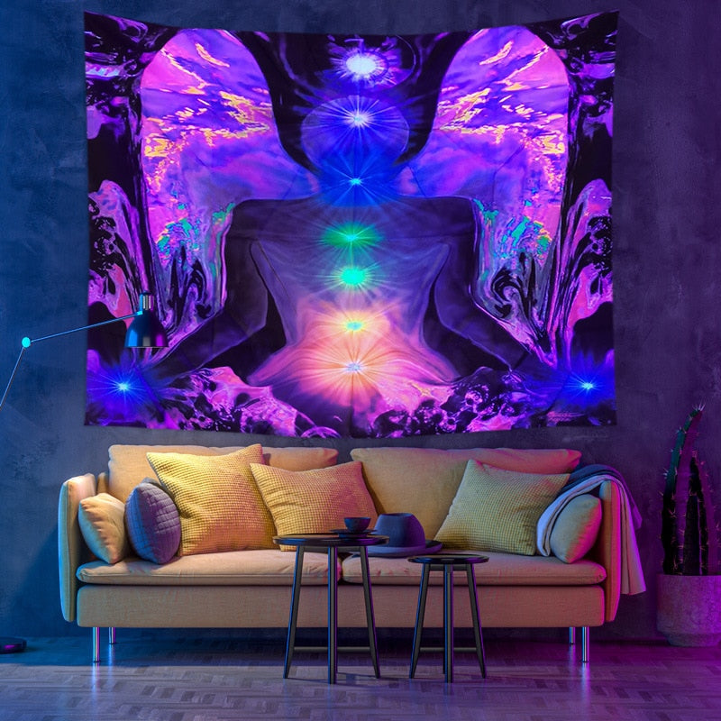 Colourful Glowing Luminous Tapestry