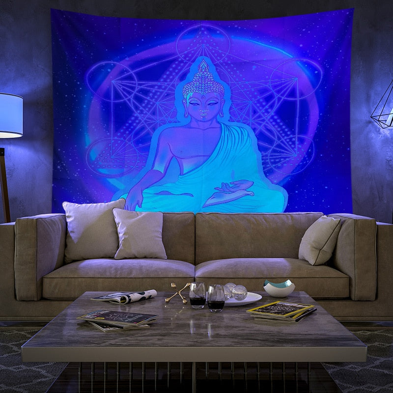 Colourful Glowing Luminous Tapestry