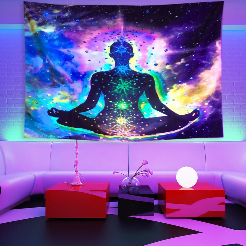 Colourful Glowing Luminous Tapestry
